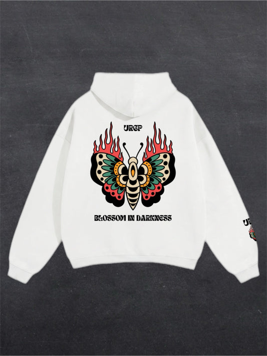 BLOSSOM IN DARKNESS UNISEX HOODIE (back design)