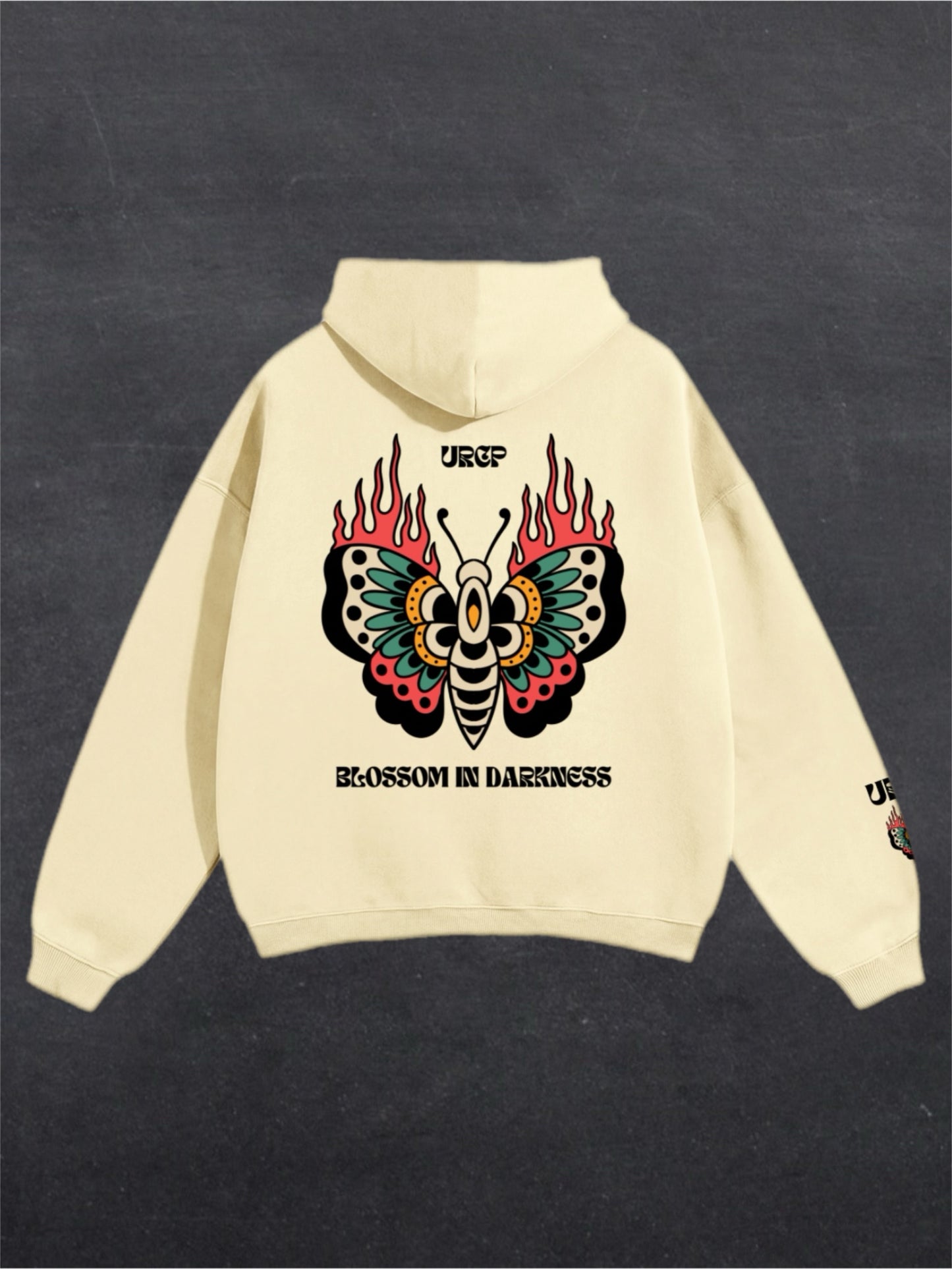 BLOSSOM IN DARKNESS UNISEX HOODIE (back design)