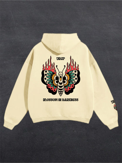 BLOSSOM IN DARKNESS UNISEX HOODIE (back design)