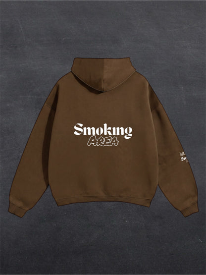 DARK SMOKING AREA UNISEX HOODIE - BACK PRINT (multiple colours)