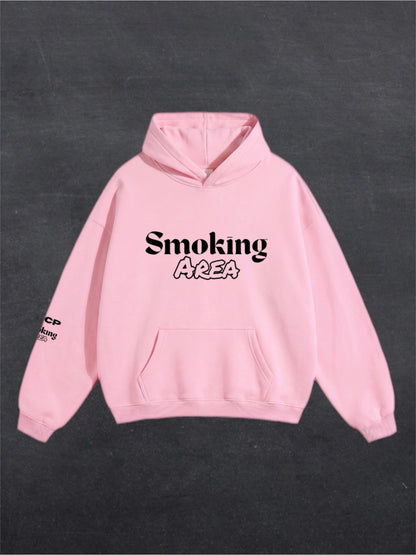 LIGHT SMOKING AREA UNISEX HOODIE - FRONT PRINT (multiple colours)