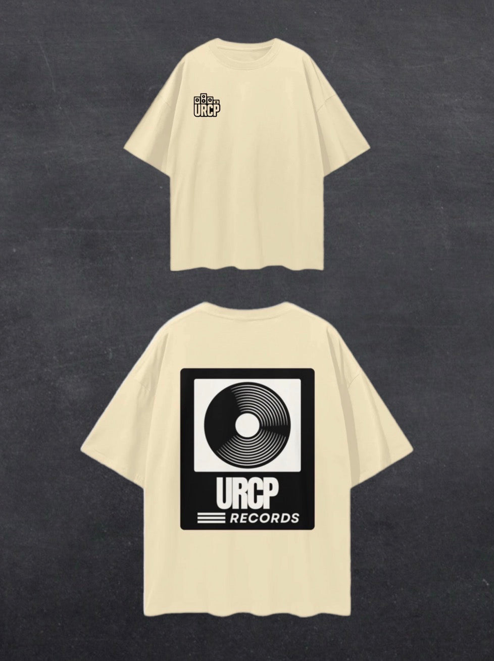 URCP RECORDS UNISEX TEE - BACK PRINT (multiple colours)