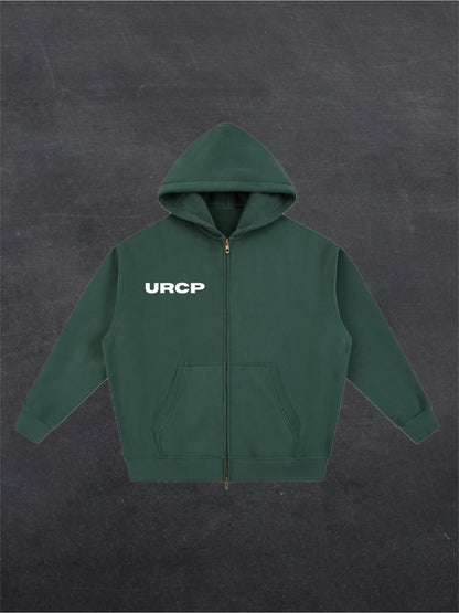 SMOKING AREA UNISEX ZIP UP HOODIE - BACK PRINT (multiple colours)