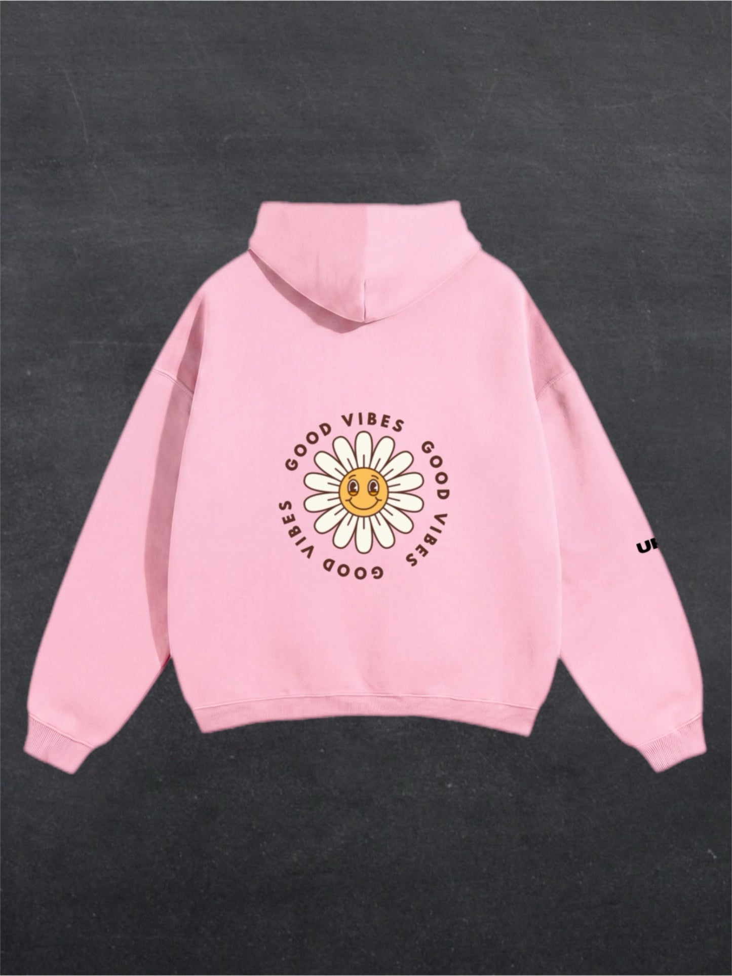 GOOD VIBES UNISEX HOODIE - BACK PRINT (multiple colours)