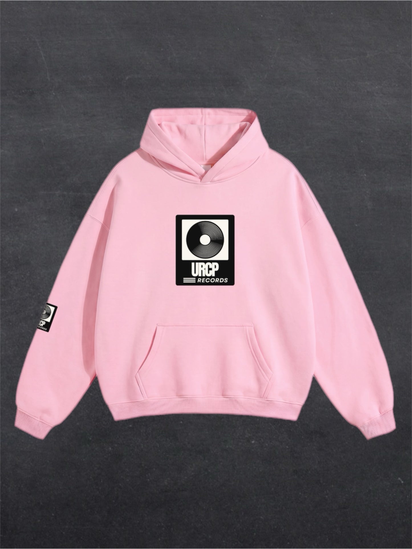 URCP RECORDS UNISEX HOODIE - FRONT PRINT (multiple colours)