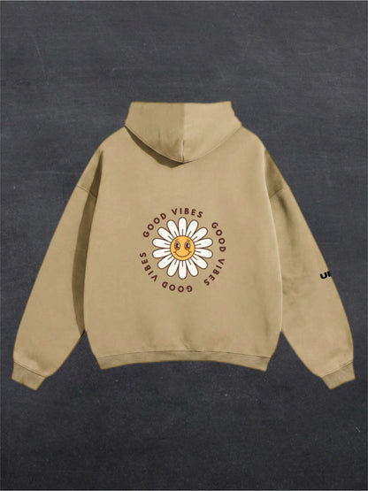 GOOD VIBES UNISEX HOODIE - BACK PRINT (multiple colours)