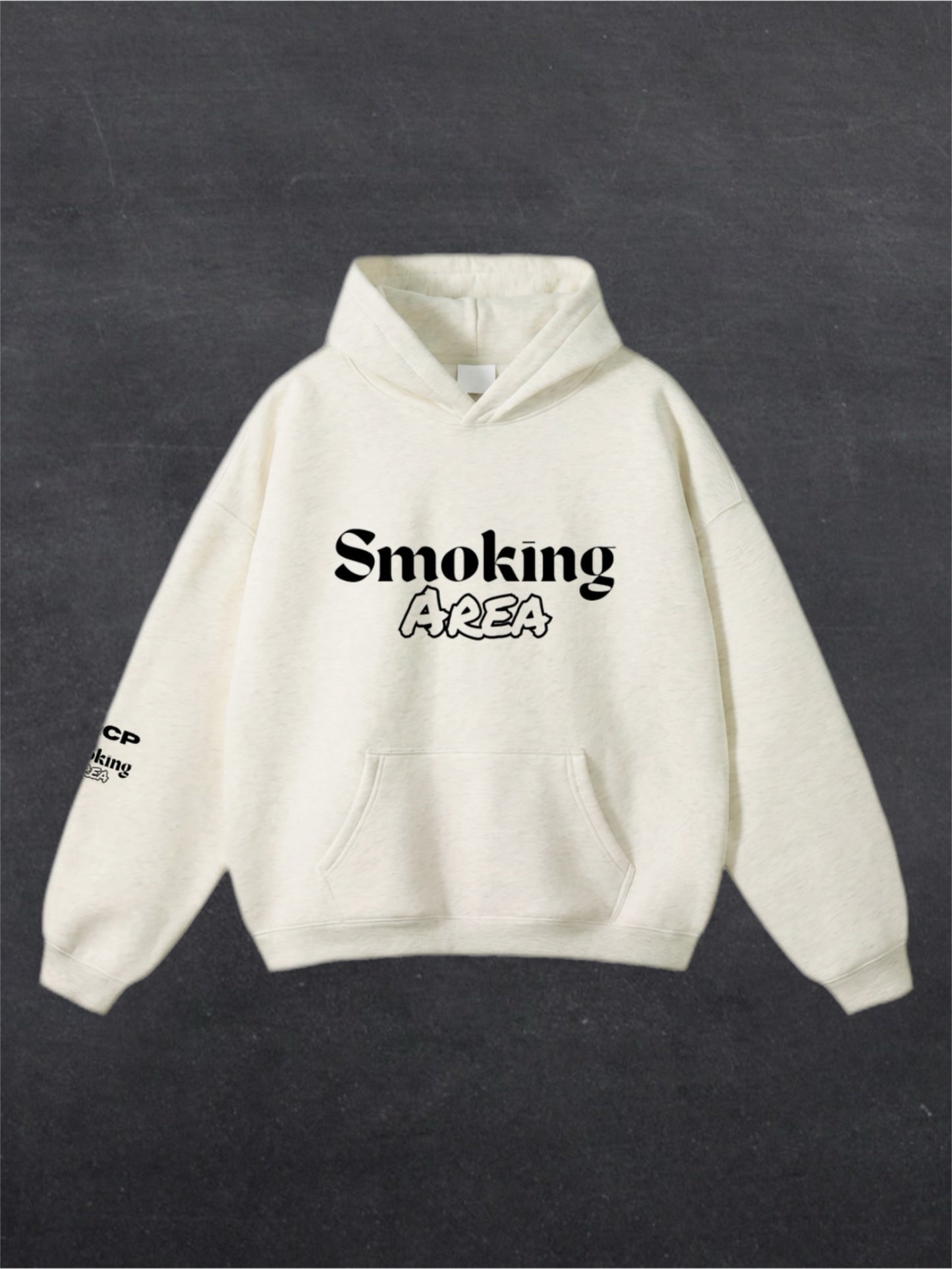 LIGHT SMOKING AREA UNISEX HOODIE - FRONT PRINT (multiple colours)