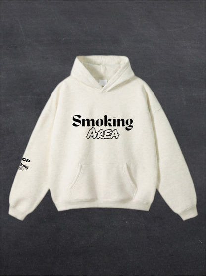 LIGHT SMOKING AREA UNISEX HOODIE - FRONT PRINT (multiple colours)