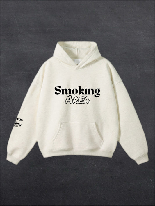 LIGHT SMOKING AREA UNISEX HOODIE - FRONT PRINT (multiple colours)