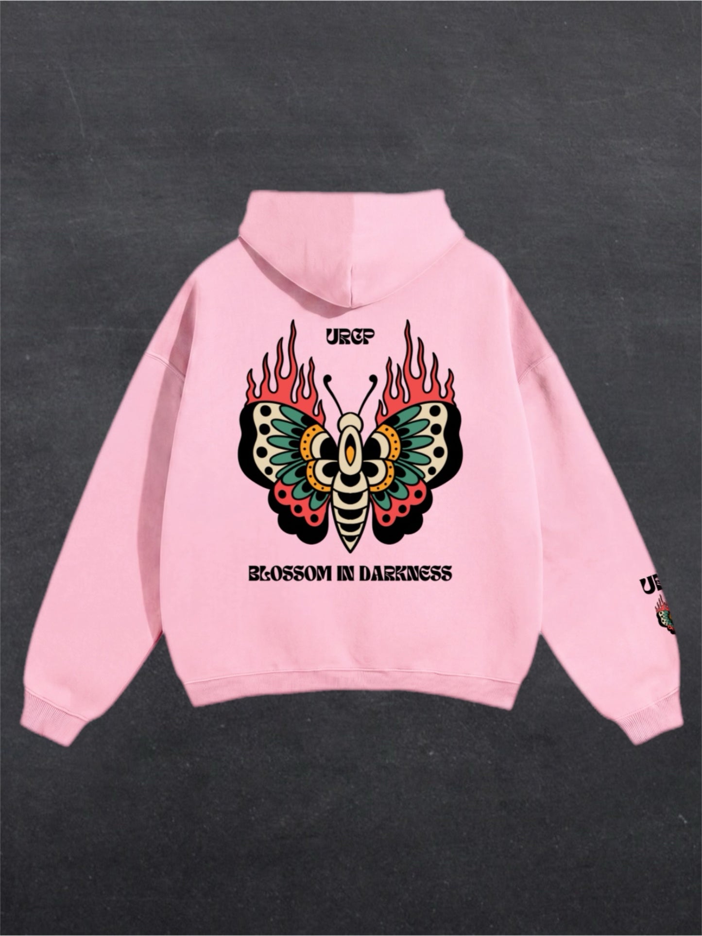 BLOSSOM IN DARKNESS UNISEX HOODIE (back design)