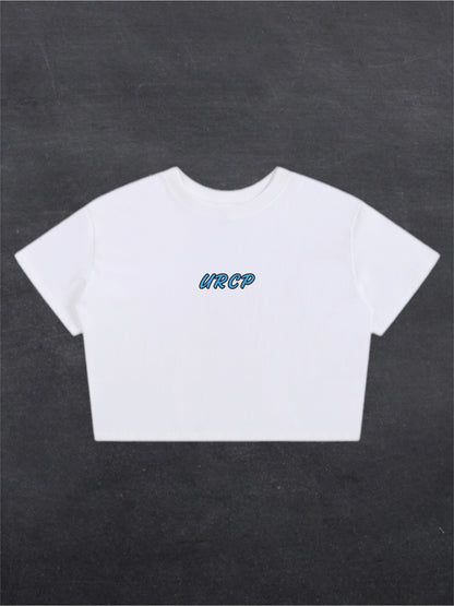 DON'T DO DRUGS CROPPED TEE - BACK PRINT (black/white)
