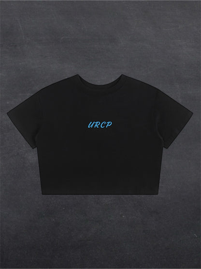 DON'T DO DRUGS CROPPED TEE - BACK PRINT (black/white)