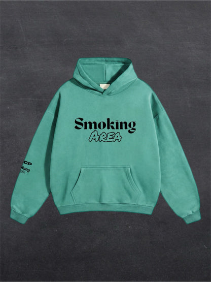 LIGHT SMOKING AREA UNISEX HOODIE - FRONT PRINT (multiple colours)