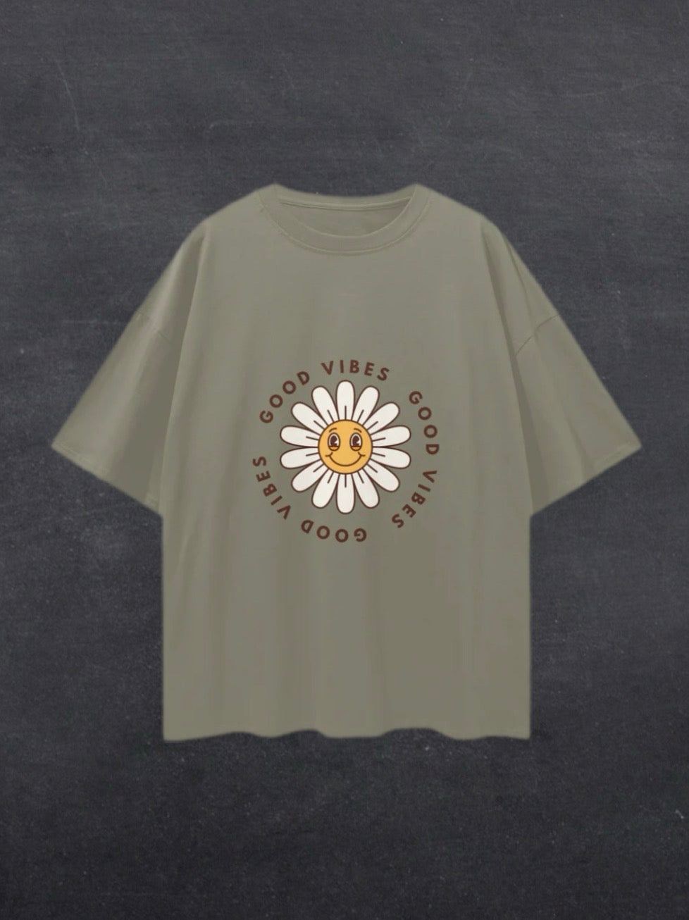 GOOD VIBES UNISEX TEE - FRONT PRINT (multiple colours)