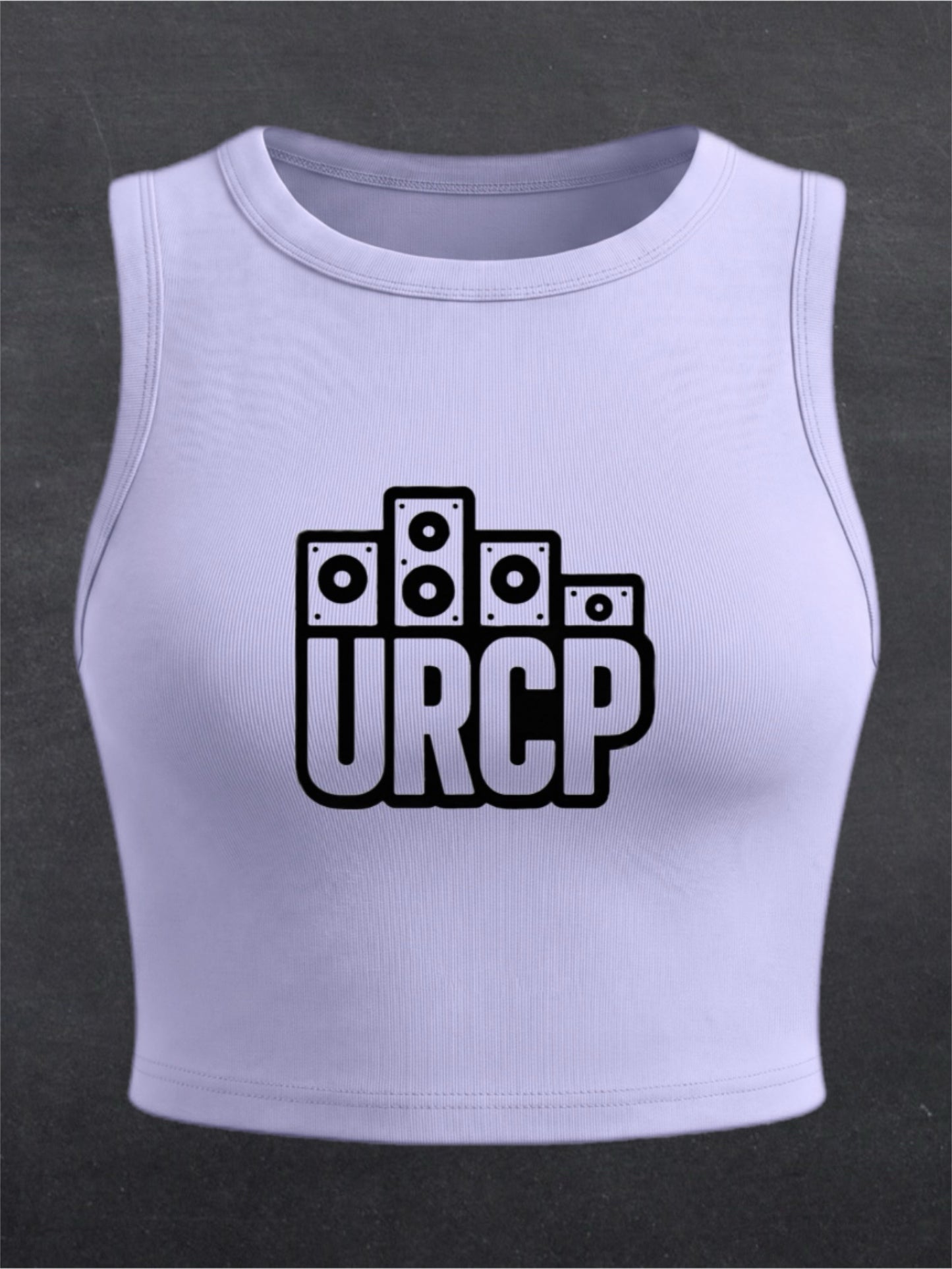 URCP OG Logo Crewneck Crop Top - FRONT PRINT (multiple colours)
