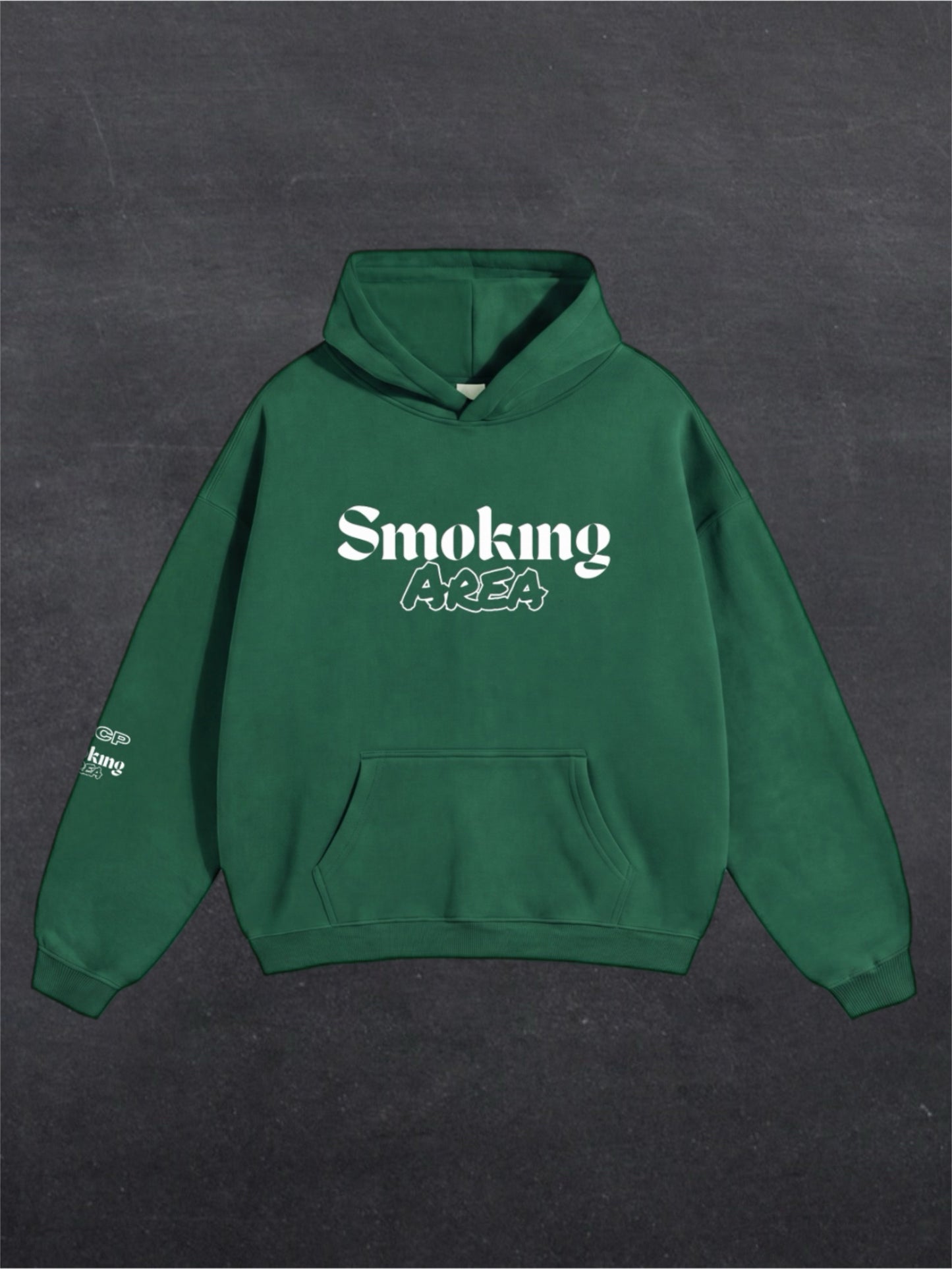 DARK SMOKING AREA UNISEX HOODIE - FRONT PRINT (multiple colours)