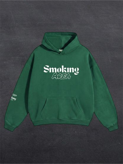 DARK SMOKING AREA UNISEX HOODIE - FRONT PRINT (multiple colours)