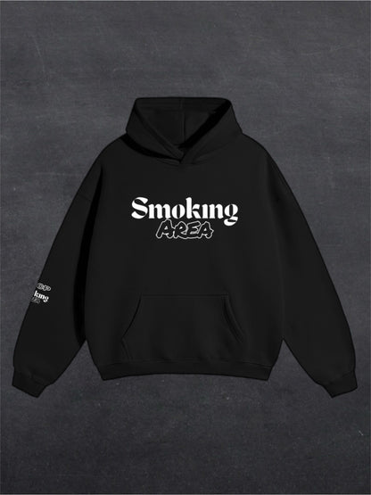 DARK SMOKING AREA UNISEX HOODIE - FRONT PRINT (multiple colours)