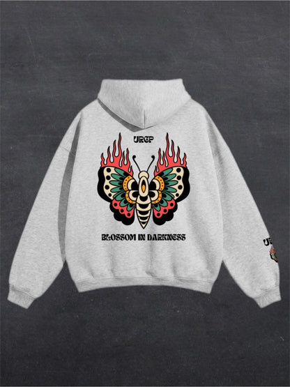 BLOSSOM IN DARKNESS UNISEX HOODIE (back design)