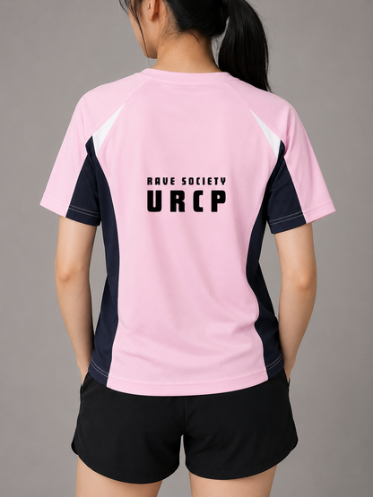 URCP RAVE SOCIETY UNISEX COLOUR BLOCK TOP (back design)