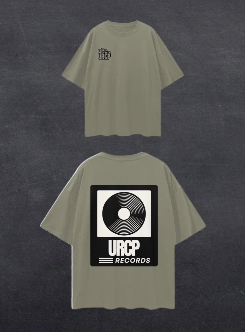 URCP RECORDS UNISEX TEE - BACK PRINT (multiple colours)