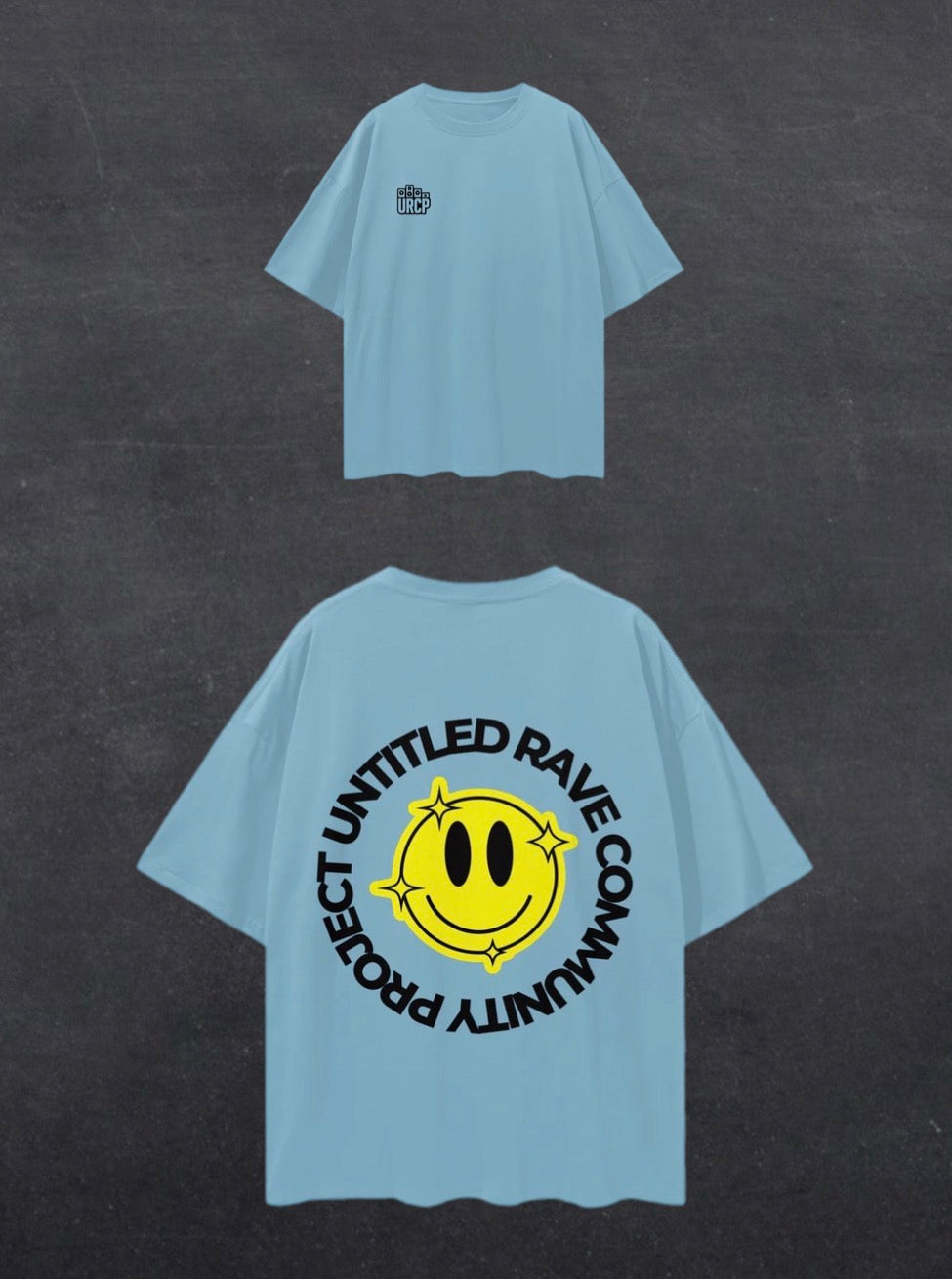 URCP SMILEY UNISEX TEE - BACK PRINT (multiple colours)