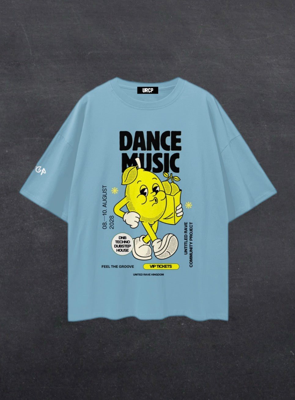 DANCE MUSIC UNISEX TEE - FRONT PRINT (multiple colours)