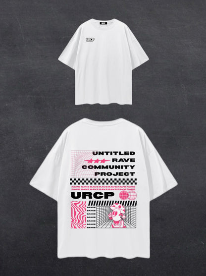URCP UNISEX POSTER TEE - BACK PRINT (pink)