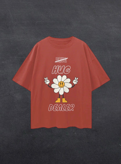 HUG DEALER UNISEX TEE - FRONT PRINT (dark colours)