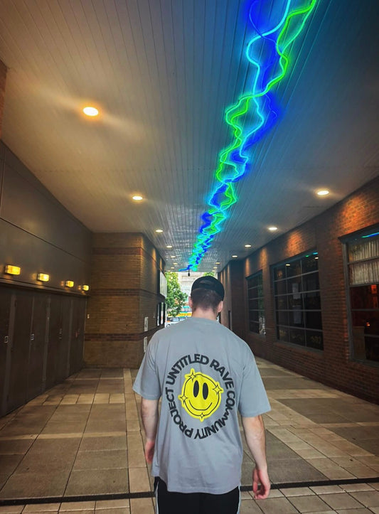 URCP SMILEY UNISEX TEE - BACK PRINT (multiple colours)