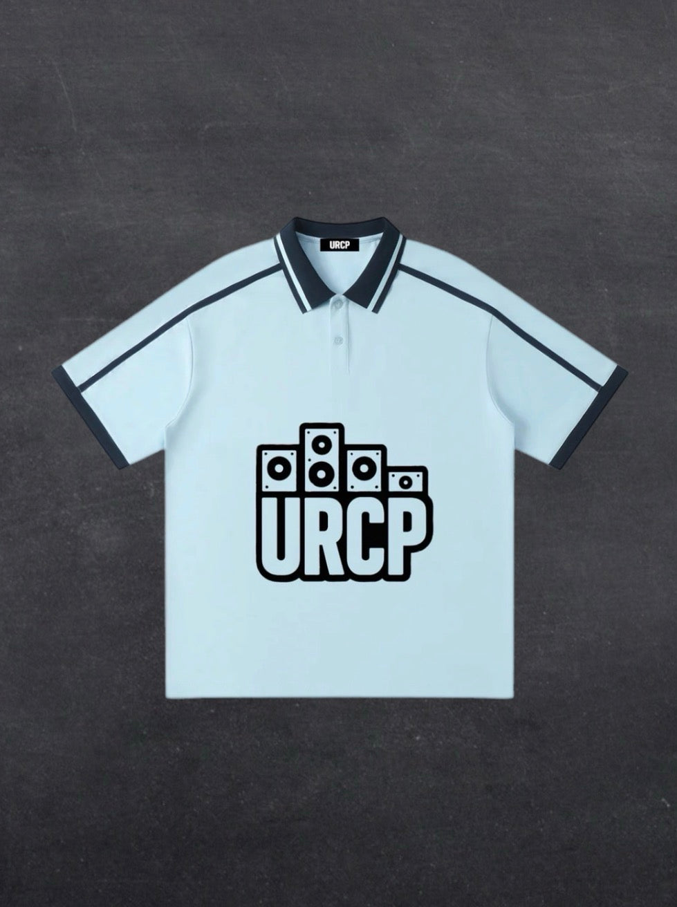URCP LOGO UNISEX STRIPPED POLO (multiple colours)