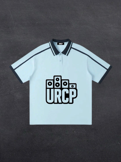 URCP LOGO UNISEX STRIPPED POLO (multiple colours)