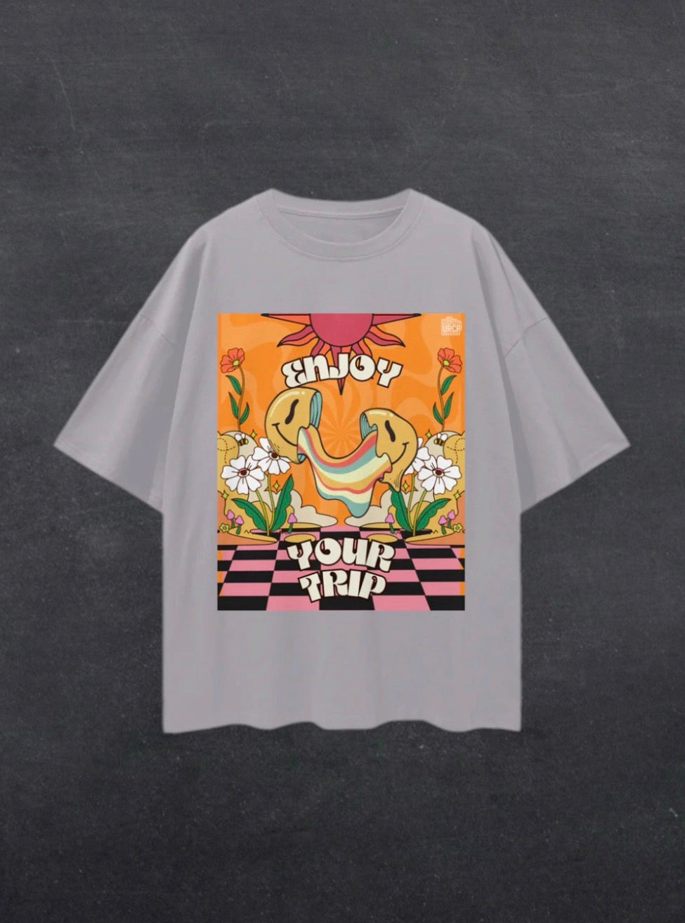 ENJOY YOUR TRIP UNISEX TEE - FRONT PRINT (multiple colours)