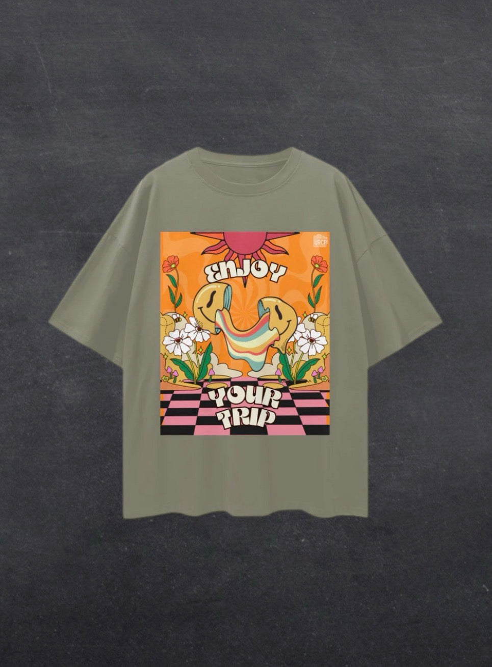 ENJOY YOUR TRIP UNISEX TEE - FRONT PRINT (multiple colours)