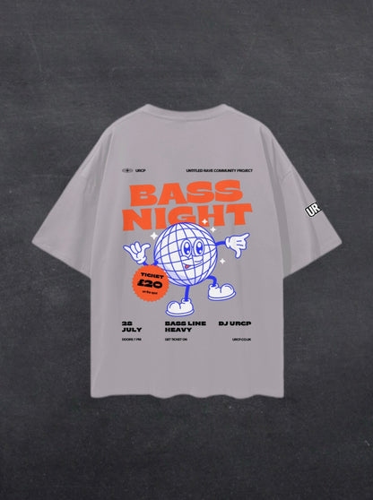 BASS NIGHT UNISEX TEE - BACK PRINT (multiple colours)