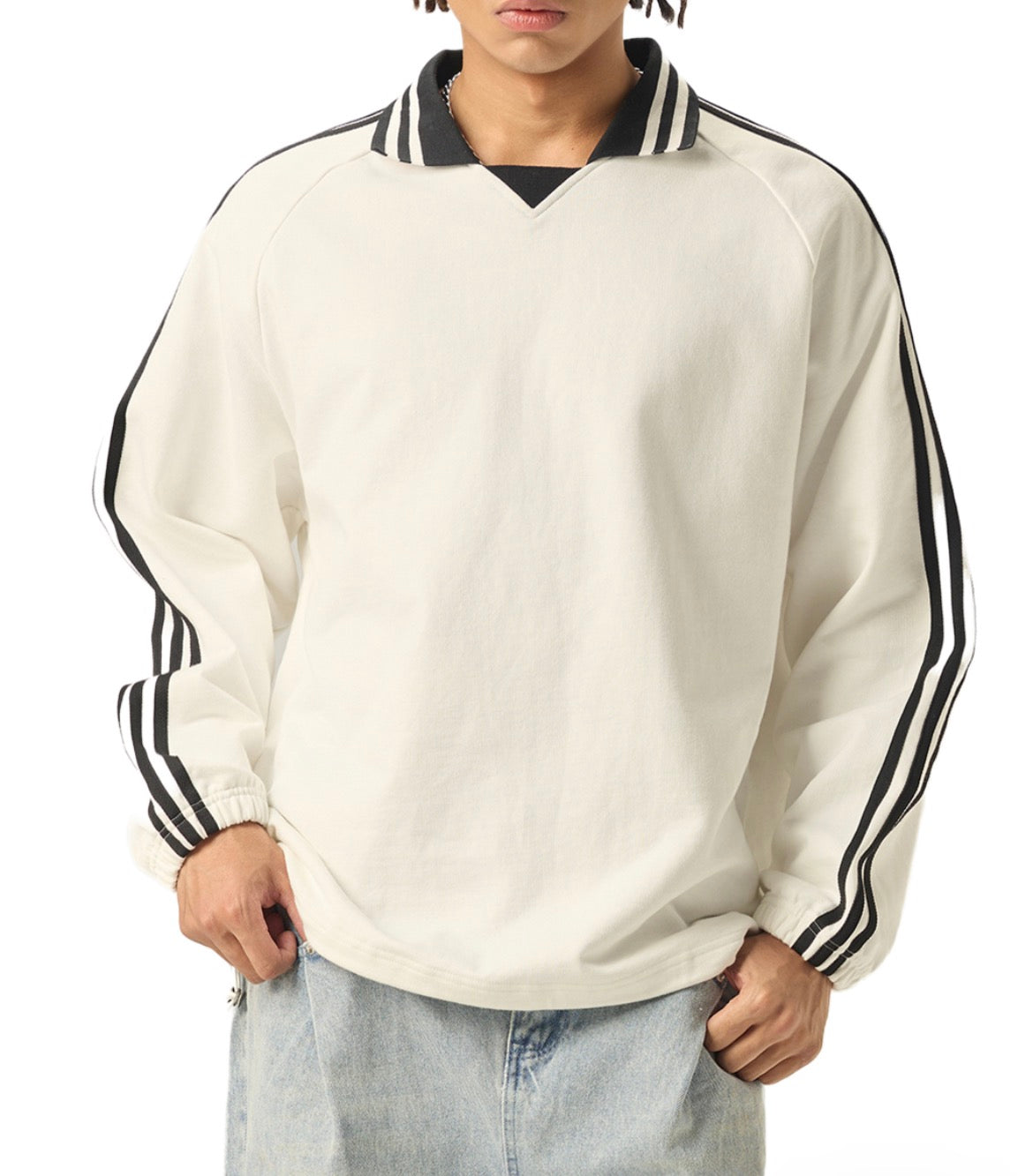 URCP RUGBY STYLE UNISEX SWEATSHIRT - FRONT PRINT (black)