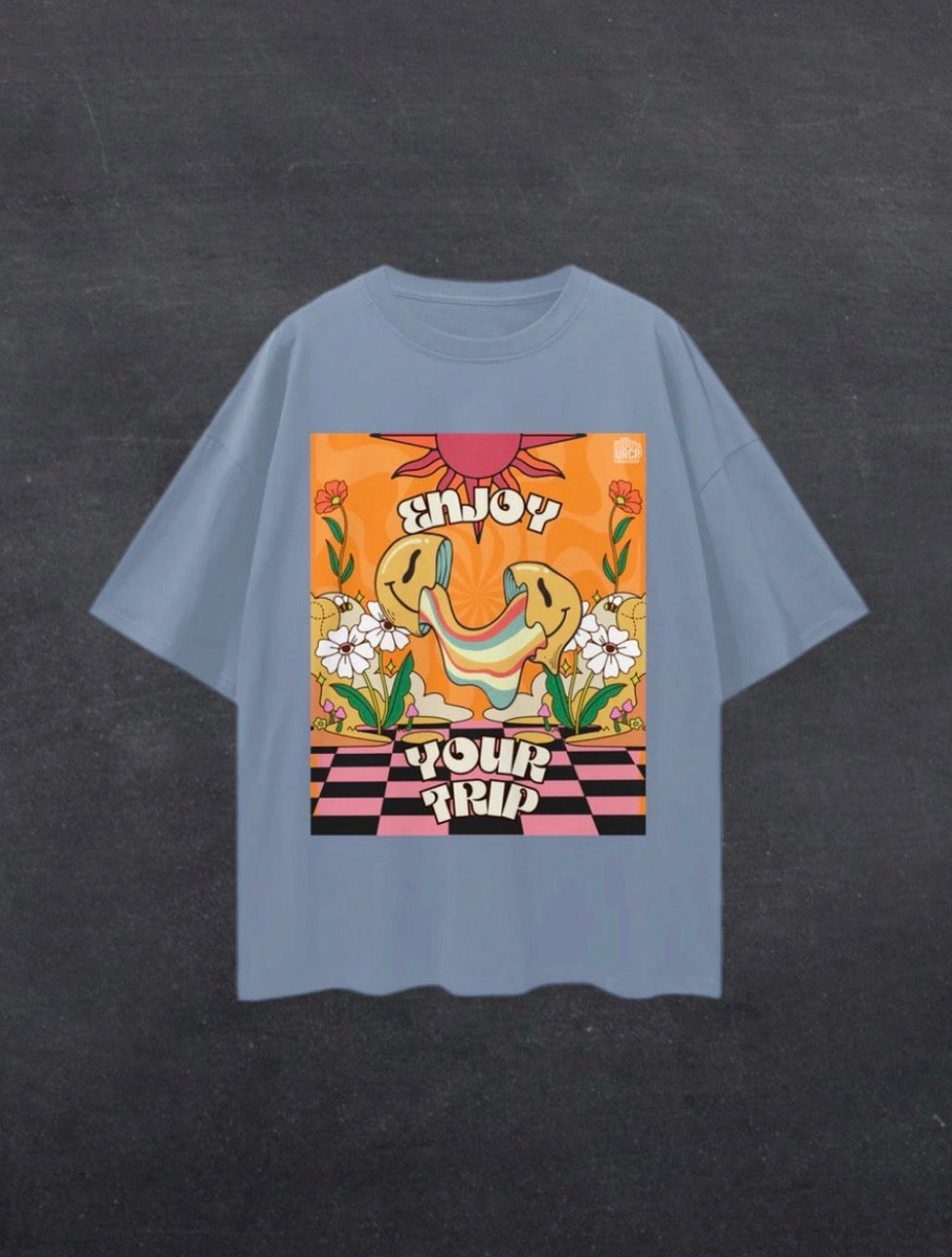 ENJOY YOUR TRIP UNISEX TEE - FRONT PRINT (multiple colours)