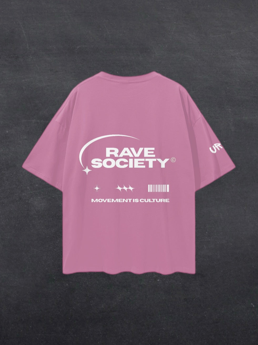 RAVE SOCIETY UNISEX TEE - BACK PRINT (multiple colours)