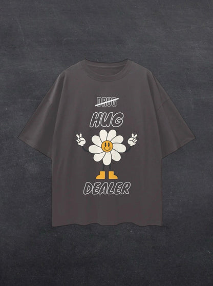 HUG DEALER UNISEX TEE - FRONT PRINT (dark colours)