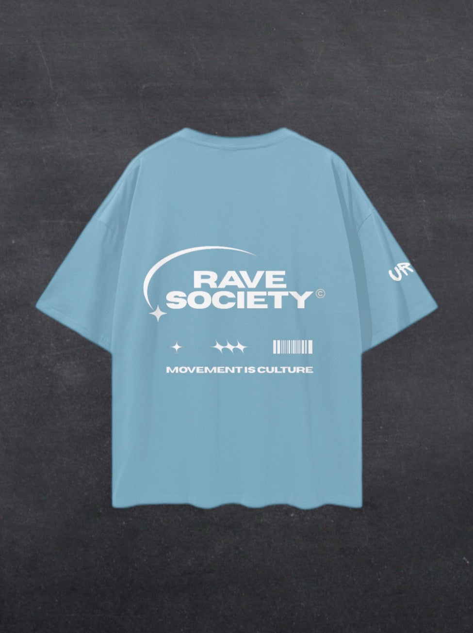RAVE SOCIETY UNISEX TEE - BACK PRINT (multiple colours)