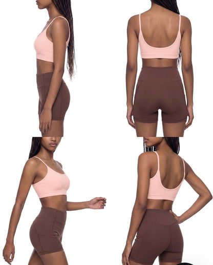 URCP U-NECK SPORTS BRA - FRONT PRINT (multiple colours)