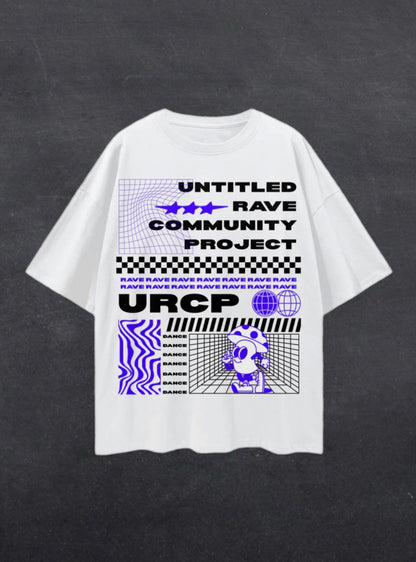 URCP UNISEX POSTER TEE - FRONT PRINT (blue)