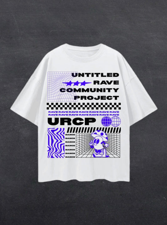 URCP UNISEX POSTER TEE - FRONT PRINT (blue)