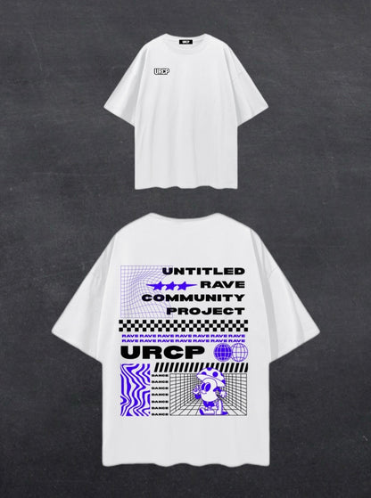 URCP UNISEX POSTER TEE - BACK PRINT (blue)