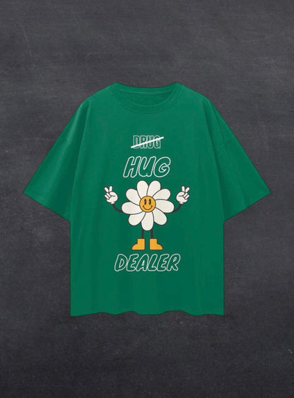 HUG DEALER UNISEX TEE - FRONT PRINT (dark colours)