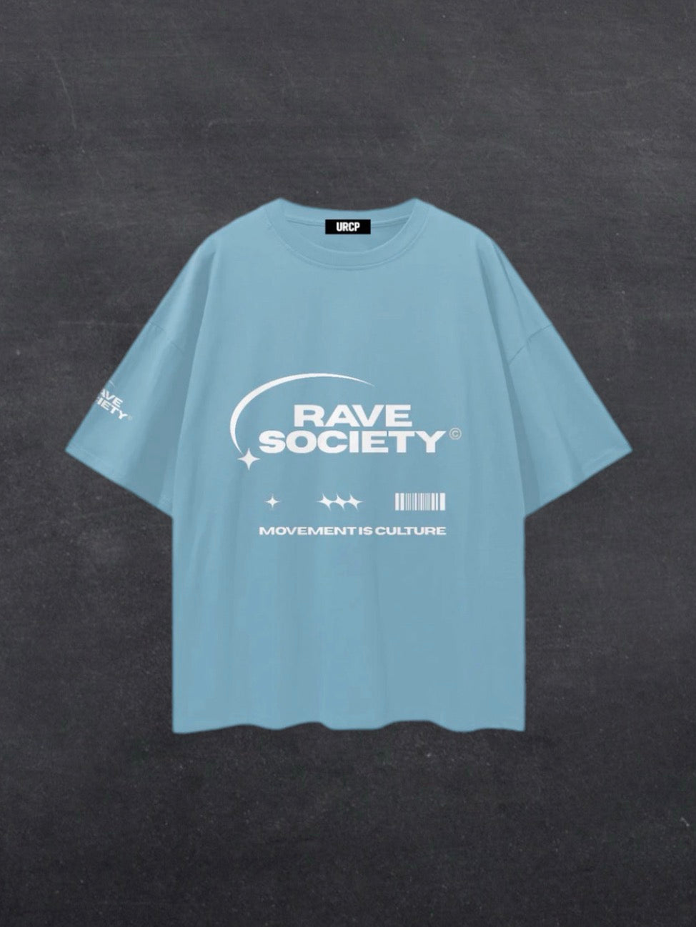 RAVE SOCIETY UNISEX TEE - FRONT PRINT (multiple colours)