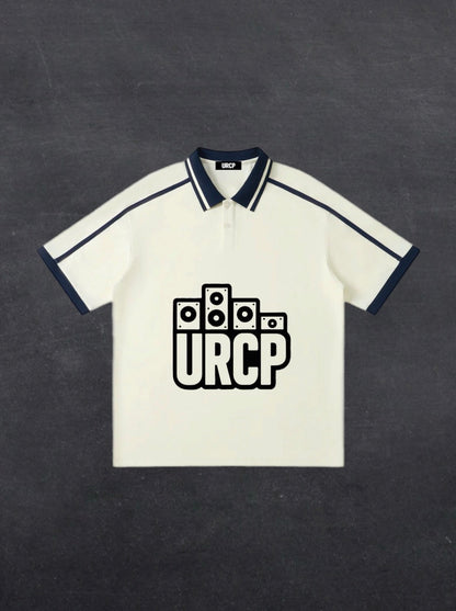 URCP LOGO UNISEX STRIPPED POLO (multiple colours)
