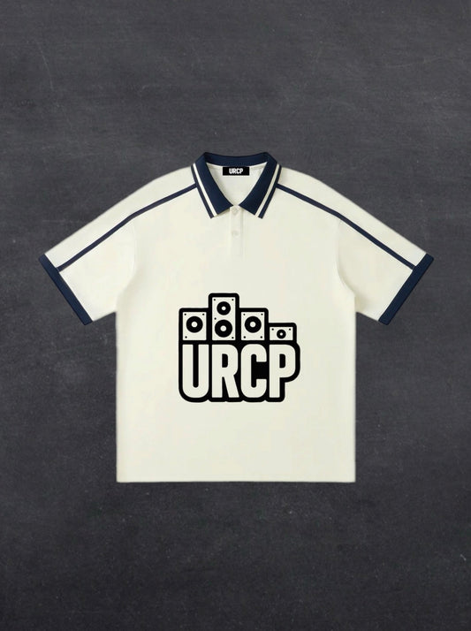 URCP LOGO UNISEX STRIPPED POLO (multiple colours)