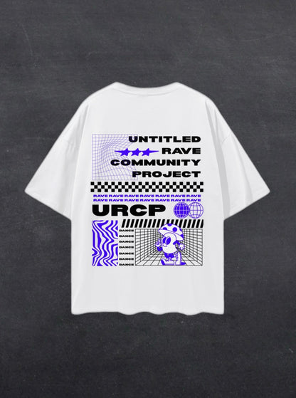 URCP UNISEX POSTER TEE - BACK PRINT (blue)