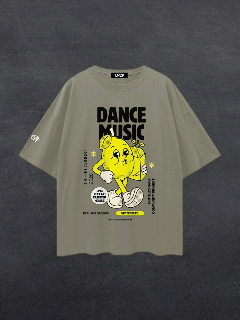 DANCE MUSIC UNISEX TEE - FRONT PRINT (multiple colours)
